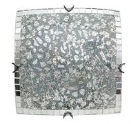 Fabrilamp lampara plafon en cromo cuadrado modelo tenor mosaico