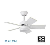 Fabrilamp marta 175891501 ventilador de techo dc con luz led 36w, 5 as