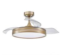 Fabrilamp micenas ventilador de techo led para interior, motor dc, 4 a