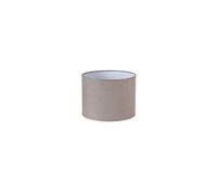 Fabrilamp Pantalla cilíndrica Abrila Happy E27 Lino gris 25 cm