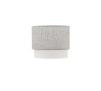 Fabrilamp - Pantalla Sobremesa Kenya E14 Gris/blanco 18Dx16dx15h