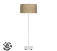 Fabrilamp pie de salón 1xe27 blanco cañizo claro 163x40x40cm moda