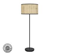 Fabrilamp pie de salón 1xe27 negro cañizo oscuro 163x40x40cm moda