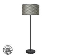 Abrila Moda Negro/Tetris Gris - Lámpara Pie Salón Moderno 1Xe27 40 Cm