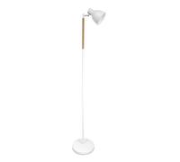 Fabrilamp pie de salon afocar 1xe27 blanco/haya orientable 140x25x25 c