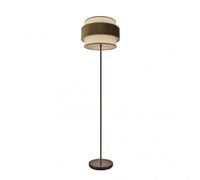 Fabrilamp pie de salon reyes 1xe27 marron/natural-marron 160x40x40cm
