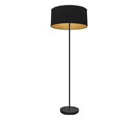 Fabrilamp pie salon anuska 1xe27 negro/negro-oro 162x40x40 cm