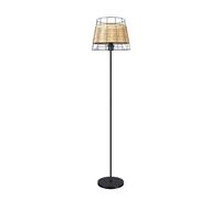 Abrila Burano Negro - Lámpara Pie Salón Moderno 1Xe27 32 Cm