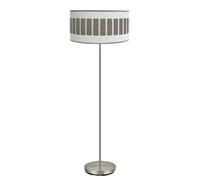 Fabrilamp pie salon ivanna 1xe27 niquel/blanco-madera gris 163x40x40 c