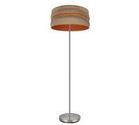 Fabrilamp pie salon natalia 1xe27 niquel/saco-naranja 164x40x40 cm