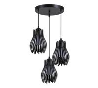 Fabrilamp plafon ragusa negro 3xe27 regx36x36cm