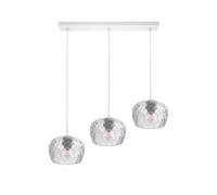 Fabrilamp regleta estela 3xe27 blanca regx65x13 cm culipas cristal t
