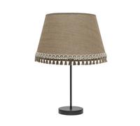 Abrila Ada Negro/Arena - Lámpara Sobremesa Moderno 1Xe27 35 Cm
