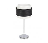 Fabrilamp sobremesa bicolor modelo myriam 1luz cromo/madera negra