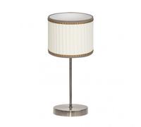 Fabrilamp sobremesa con pantalla modelo soprano cuero/beis