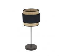 Fabrilamp sobremesa negro/natural modelo kandy 1xe