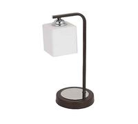 Fabrilamp Lámpara de sobremesa Elbrus moderna 1xE27 Wengué/Cromo