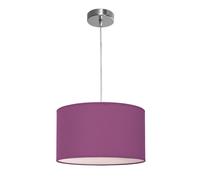 FABRILAMP TODOLAMPARA LÁMPARA COLGANTE DE TELA MODELO NICOLE Ø30 (Morado)