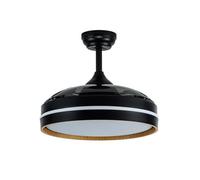FABRILAMP TODOLAMPARA VENTILADOR 72W NALON NEGRO/MADERA Ø109