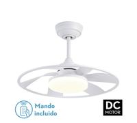 Fabrilamp ventilador dc celsius 26w blanco 6 aspas 55d 2950lm 3000-400