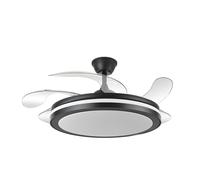 FABRILAMP Ventilador Dc Esparta Maxi 80w 11270lm Negro 132d 5asp 3000-4000-6000k Remoto+temporizador+memoria