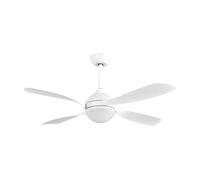 FABRILAMP Ventilador Dc Livorno 30w 3250lm Blanco 132d 4aspas 3000k,4500k,6000k, Remoto+ Temporizador+ Memoria