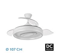 Fabrilamp Ventilador de techo Maracana DC 59W Blanco 3 aspas 3000-4500-6500K mando y temporizador