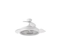 Fabrilamp Ventilador de techo Turia DC 72W 6120 lm Blanco aspas retráctiles 3 colores con mando