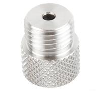 FABULETTA Funda de guía de taladro roscada M14 de 3 a 10 mm para carpintería, plantilla de clavija, buje de acero inoxidable para perforación precisa de agujeros, tono plateado, 1 pieza (3 mm)