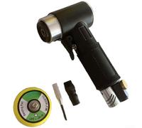 FABULETTA Lijadora neumática de doble núcleo de 2 pulgadas, pulidora de aire recta y excéntrica, amoladora compacta para tareas industriales de detalles automáticos (negro)