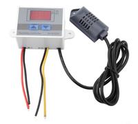 FABULETTA XH-W3005 - Regulador digital de humedad (220 V, con pantalla, interruptor de humedad 0-99% RH, precisión 0,1%, para industria e invernadero), color blanco