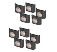 FACAIIO 10 soportes de fijación para poste de valla, para conector de esquina resistente, fácil de instalar, kit de valla de jardín de 40 x 35 mm