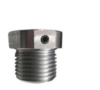 FACAIIO Adaptador de mandril de torno de madera para husillo -/2-8 TPI a 1 pulgada x 8 TPI para torno de torneado de madera de acero inoxidable, plateado