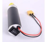 FACAIIO Bomba de aceite eléctrica de alta presión de 4 a 12 V, totalmente metálica, modelo de avión, reabastecimiento de combustible para puerto XT60, color negro