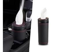 FACAIIO Caja de pañuelos para coche con interruptor de ventana, dispensador de servilletas impermeable ABS para interior de automóvil, organizador portátil de almacenamiento de toallas de papel, color