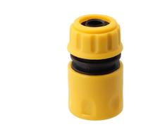 FACAIIO Conector de liberación rápida para manguera de jardín con función de parada de agua, polipropileno de 12 mm, fácil fijación, amarillo