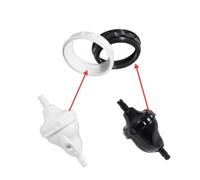 FACAIIO Kit de 4 piezas de collar de válvula G52 G57, piezas de repuesto de PC con anillos de válvula blancos y negros