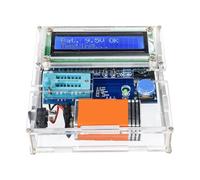 FACAIIO Kit de comprobador de transistores electrónico, detección automática de pines PNP NPN MOSFET resistencia de diodo, para función de medidor ESR, capacitancia de 25 pF-100 mF para rango, placa