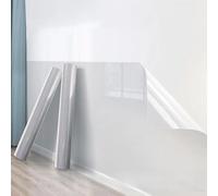 FACAIIO Película protectora de pared, sin pegamento, transparente, electrostática, antisuciedad, autoadhesiva, impermeable, despegable, 45 cm x 3 m