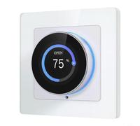 FACAIIO Pomo de cortina inteligente, RGB luz ambiental pantalla LCD ABS controlador de pared para Alexa Google Home 9,25 x 9,20 x 7 cm temporizador remoto