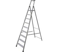Escalera tipo tijera transitable por un lado con peldaños extra profundos
