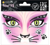 FACE ART STICKER PINK CAT