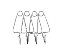 Fackelmann 21881 Pinzas para Caracol x4, Acero Inoxidable, Gris