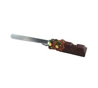 Fackelmann 42028 - Espátula para Pasta, Cuchillo para Untar, Acero Inoxidable, marrón, 19 cm