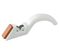 Fackelmann 42166 afilador de Cuchillo/Tijeras plástico/Inoxidable Blanco 19 cm