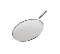 Fackelmann 42344 - Tapa antisalpicaduras (antisalpicaduras de aceite, plástico, acero inoxidable, 43,5 x 28,9 x 0,6 cm)