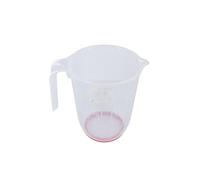 Fackelmann 44984 - Vaso dosificador de plástico, base antideslizante, vaso dosificador de cocina, jarra dosificadora con boquilla, vidrio dosificador 1 l, vidrio medidor cocina, plástico, 14,4 x 11,9