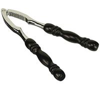 Fackelmann 48254 Cascanueces 17 cm en Negro/Plata, Madera, 17 x 7,9 x 2 cm