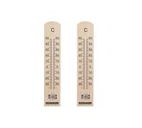 Fackelmann 9986550 16364 - Lote de 2 unidades, madera, interior, exterior, pared, madera, 25 cm