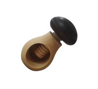 Fackelmann Cascanueces de Madera, Rompe Nueces con Forma de Seta, Abridor de Nueces con Rosca, Nueces Peladas, Utensilios de Cocina Originales, Madera de Haya, 10x7cm, 1 ud.